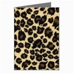 Jaguar Skin Texture, Jaguar Wool Texture, Yellow Greeting Card