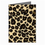 Jaguar Skin Texture, Jaguar Wool Texture, Yellow Greeting Cards (Pkg of 8)