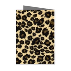 Jaguar Skin Texture, Jaguar Wool Texture, Yellow Mini Greeting Cards (Pkg of 8) from ArtsNow.com Left