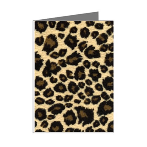 Jaguar Skin Texture, Jaguar Wool Texture, Yellow Mini Greeting Cards (Pkg of 8) from ArtsNow.com Right