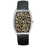 Jaguar Skin Texture, Jaguar Wool Texture, Yellow Barrel Style Metal Watch