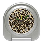 Jaguar Skin Texture, Jaguar Wool Texture, Yellow Travel Alarm Clock