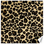 Jaguar Skin Texture, Jaguar Wool Texture, Yellow Canvas 12  x 12 