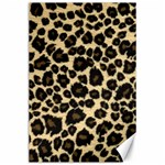 Jaguar Skin Texture, Jaguar Wool Texture, Yellow Canvas 24  x 36 