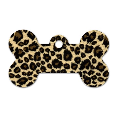 Jaguar Skin Texture, Jaguar Wool Texture, Yellow Dog Tag Bone (One Side) from ArtsNow.com Front