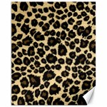 Jaguar Skin Texture, Jaguar Wool Texture, Yellow Canvas 11  x 14 