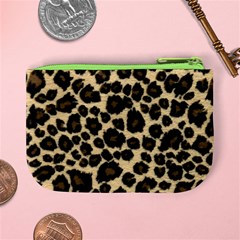 Jaguar Skin Texture, Jaguar Wool Texture, Yellow Mini Coin Purse from ArtsNow.com Back