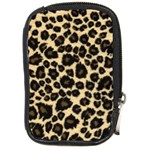 Jaguar Skin Texture, Jaguar Wool Texture, Yellow Compact Camera Leather Case