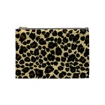 Jaguar Skin Texture, Jaguar Wool Texture, Yellow Cosmetic Bag (Medium)