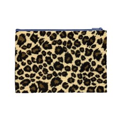 Jaguar Skin Texture, Jaguar Wool Texture, Yellow Cosmetic Bag (Large) from ArtsNow.com Back