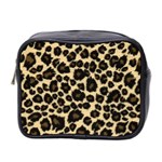 Jaguar Skin Texture, Jaguar Wool Texture, Yellow Mini Toiletries Bag (Two Sides)