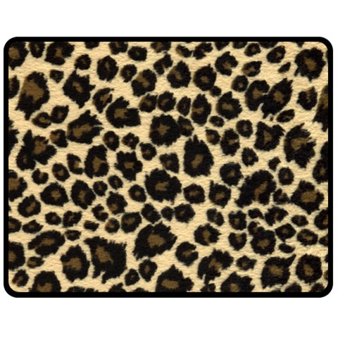 Jaguar Skin Texture, Jaguar Wool Texture, Yellow Fleece Blanket (Medium) from ArtsNow.com 60 x50  Blanket Front