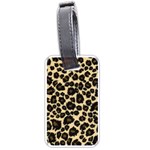 Jaguar Skin Texture, Jaguar Wool Texture, Yellow Luggage Tag (one side)