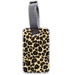 Jaguar Skin Texture, Jaguar Wool Texture, Yellow Luggage Tag (two sides)