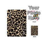 Jaguar Skin Texture, Jaguar Wool Texture, Yellow Playing Cards 54 Designs (Mini)