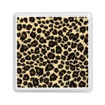 Jaguar Skin Texture, Jaguar Wool Texture, Yellow Memory Card Reader (Square)