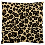 Jaguar Skin Texture, Jaguar Wool Texture, Yellow Large Cushion Case (One Side)