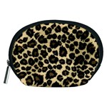 Jaguar Skin Texture, Jaguar Wool Texture, Yellow Accessory Pouch (Medium)