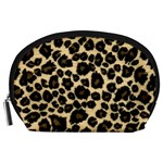 Jaguar Skin Texture, Jaguar Wool Texture, Yellow Accessory Pouch (Large)