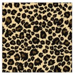 Jaguar Skin Texture, Jaguar Wool Texture, Yellow Square Satin Scarf (36  x 36 )