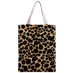 Jaguar Skin Texture, Jaguar Wool Texture, Yellow Zipper Classic Tote Bag from ArtsNow.com Front