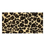 Jaguar Skin Texture, Jaguar Wool Texture, Yellow Satin Shawl 45  x 80 