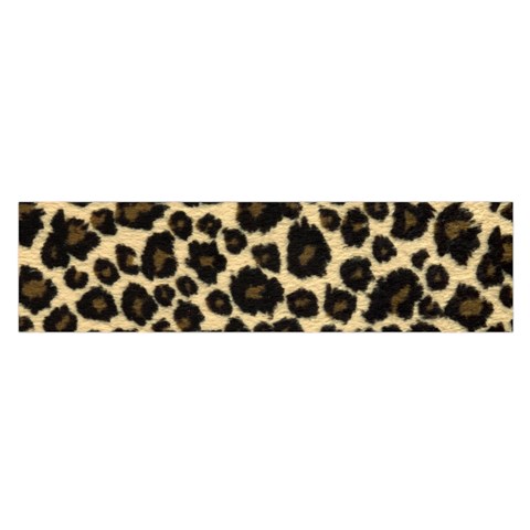 Jaguar Skin Texture, Jaguar Wool Texture, Yellow Oblong Satin Scarf (16  x 60 ) from ArtsNow.com Front