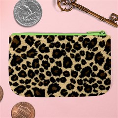 Jaguar Skin Texture, Jaguar Wool Texture, Yellow Large Coin Purse from ArtsNow.com Back