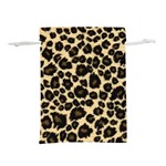 Jaguar Skin Texture, Jaguar Wool Texture, Yellow Lightweight Drawstring Pouch (S)