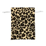 Jaguar Skin Texture, Jaguar Wool Texture, Yellow Lightweight Drawstring Pouch (L)