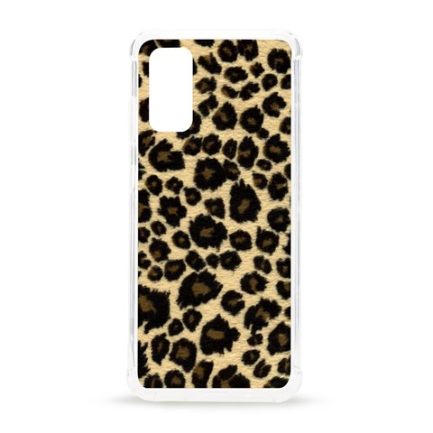 Jaguar Skin Texture, Jaguar Wool Texture, Yellow Samsung Galaxy S20 6.2 Inch TPU UV Case from ArtsNow.com Front