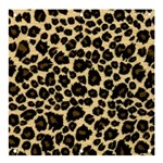 Jaguar Skin Texture, Jaguar Wool Texture, Yellow Banner and Sign 4  x 4 