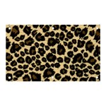 Jaguar Skin Texture, Jaguar Wool Texture, Yellow Banner and Sign 5  x 3 