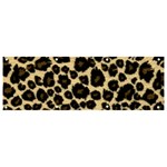 Jaguar Skin Texture, Jaguar Wool Texture, Yellow Banner and Sign 9  x 3 