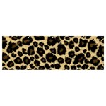 Jaguar Skin Texture, Jaguar Wool Texture, Yellow Banner and Sign 12  x 4 