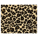 Jaguar Skin Texture, Jaguar Wool Texture, Yellow Premium Plush Fleece Blanket (Medium)