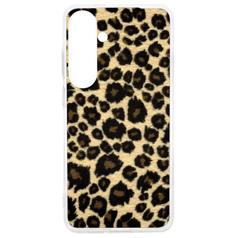 Jaguar Skin Texture, Jaguar Wool Texture, Yellow Samsung Galaxy S24 Ultra 6.9 Inch TPU UV Case from ArtsNow.com Front