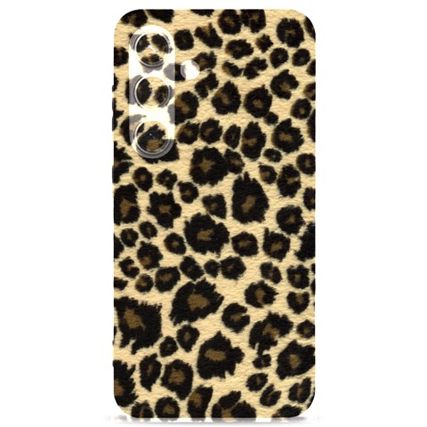 Jaguar Skin Texture, Jaguar Wool Texture, Yellow Samsung Galaxy S24 6.2 Inch Black TPU UV Case from ArtsNow.com Front