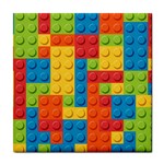 Lego Bricks, Colorful Dots Background Tile Coaster