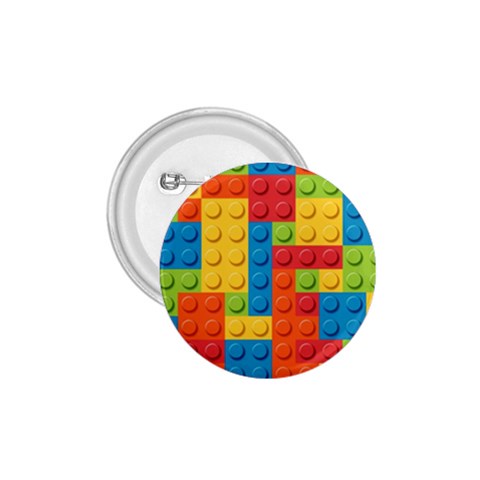 Lego Bricks, Colorful Dots Background 1.75  Buttons from ArtsNow.com Front