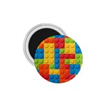 Lego Bricks, Colorful Dots Background 1.75  Magnets