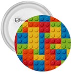 Lego Bricks, Colorful Dots Background 3  Buttons