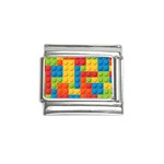 Lego Bricks, Colorful Dots Background Italian Charm (9mm)