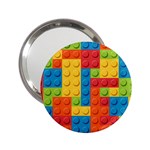 Lego Bricks, Colorful Dots Background 2.25  Handbag Mirrors