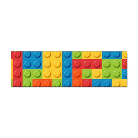 Lego Bricks, Colorful Dots Background Sticker Bumper (10 pack) from ArtsNow.com Front