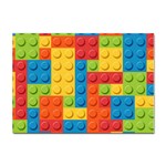 Lego Bricks, Colorful Dots Background Sticker A4 (10 pack)