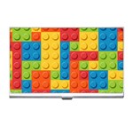 Lego Bricks, Colorful Dots Background Business Card Holder