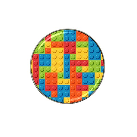 Lego Bricks, Colorful Dots Background Hat Clip Ball Marker from ArtsNow.com Front