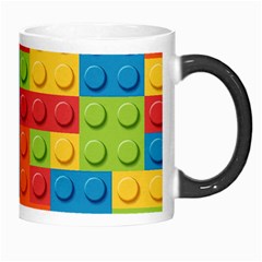 Lego Bricks, Colorful Dots Background Morph Mug from ArtsNow.com Right