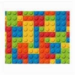 Lego Bricks, Colorful Dots Background Small Glasses Cloth